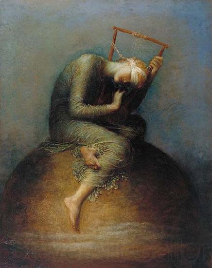 george frederic watts,o.m.,r.a. Hope Spain oil painting art